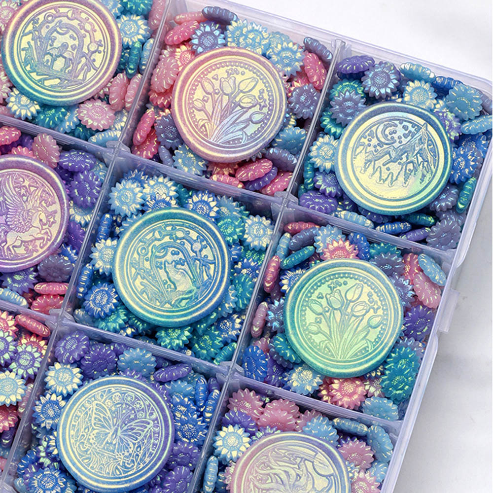 Wax Seal Stamp Kit - 100 stks Gemengde Kleur Glitter Dromerige