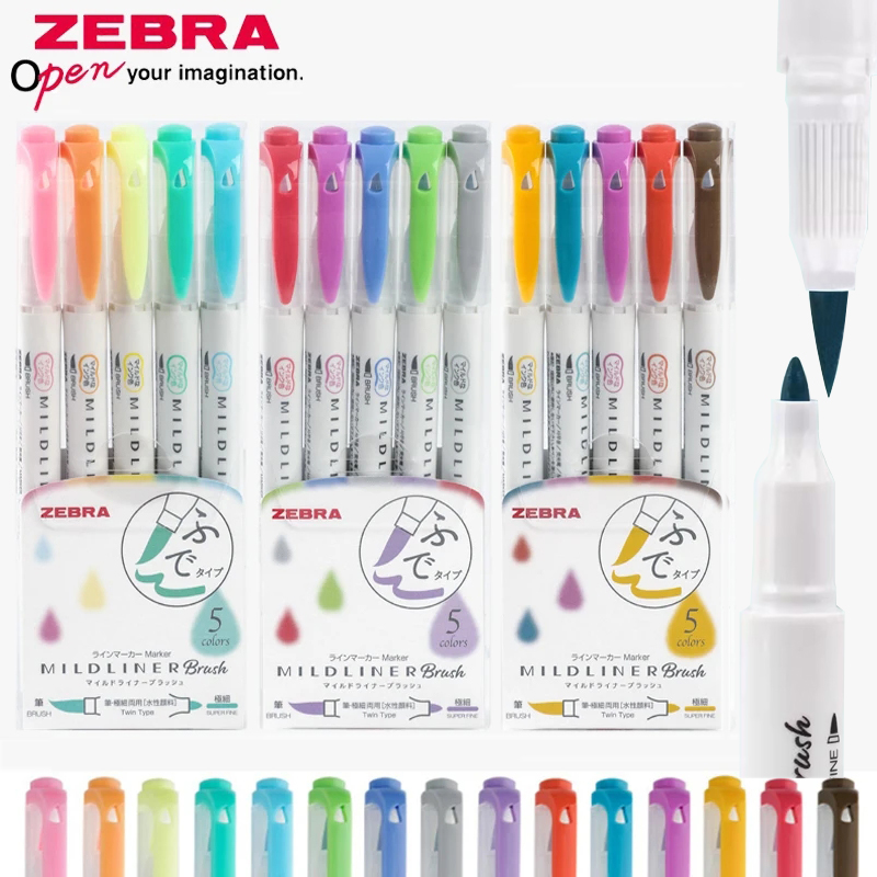 Zebra Pen Sarasa - Zebra Mildliner Highlighters Pen Set Japans