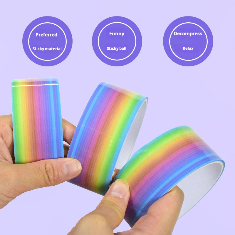 Glue Stick Pack - 1 stks Regenboog Ballen Kleverige Ballen