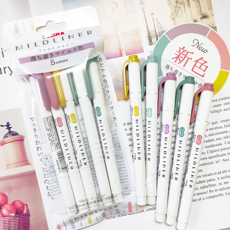 Zebra Pen Sarasa - NIEUWE zebra mildliner markeerstift markers, WKT7