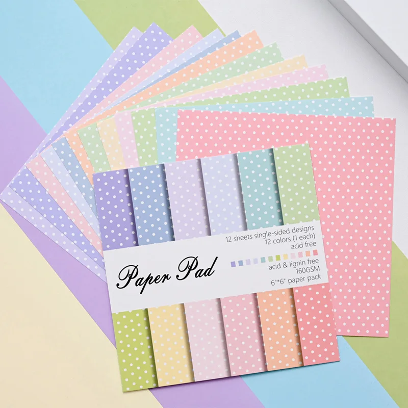 Graph Paper Pad - 12 velletjes 6x6 inch papier met