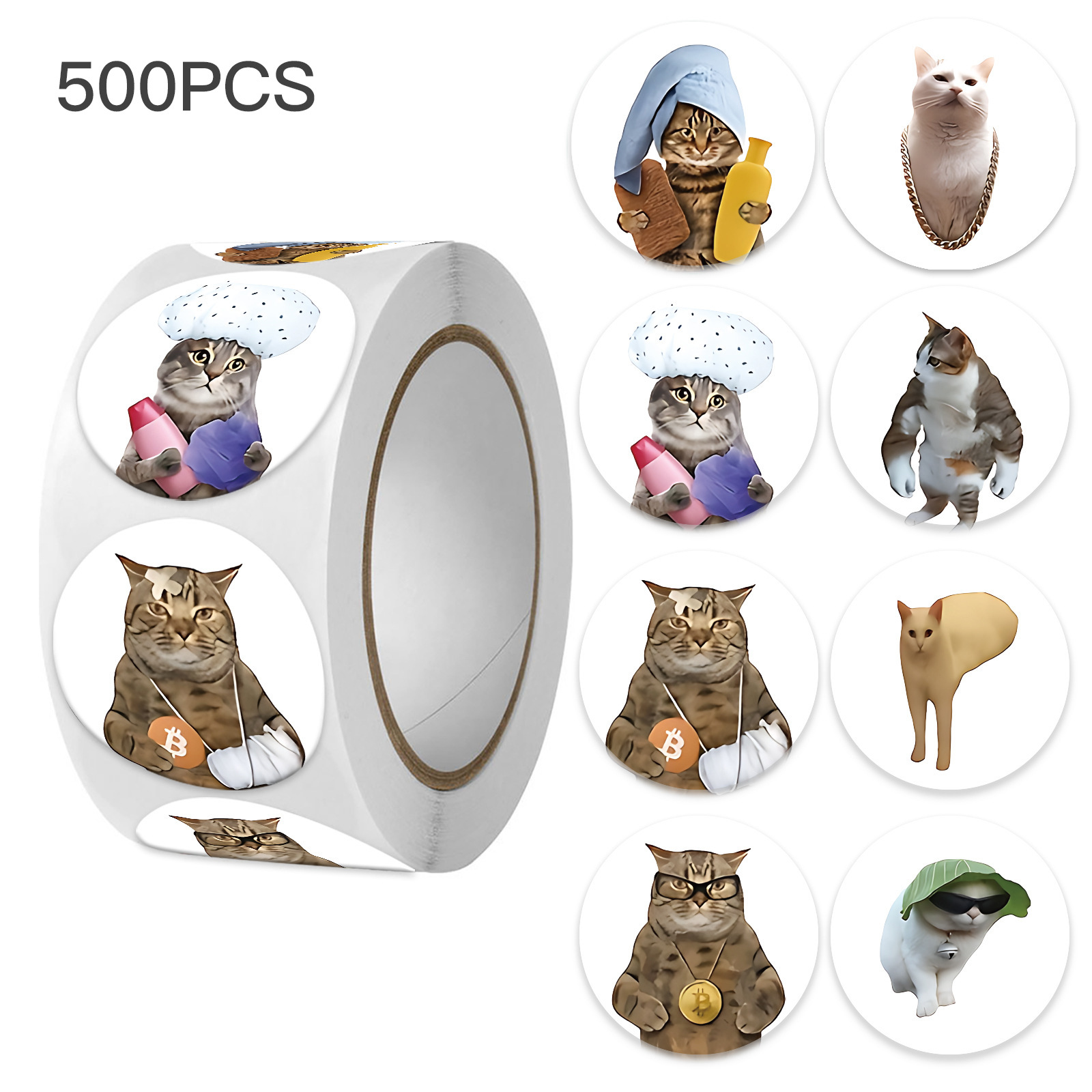 Memo Pad Sticky - 100-500 stuks grappige kat graffiti emotie