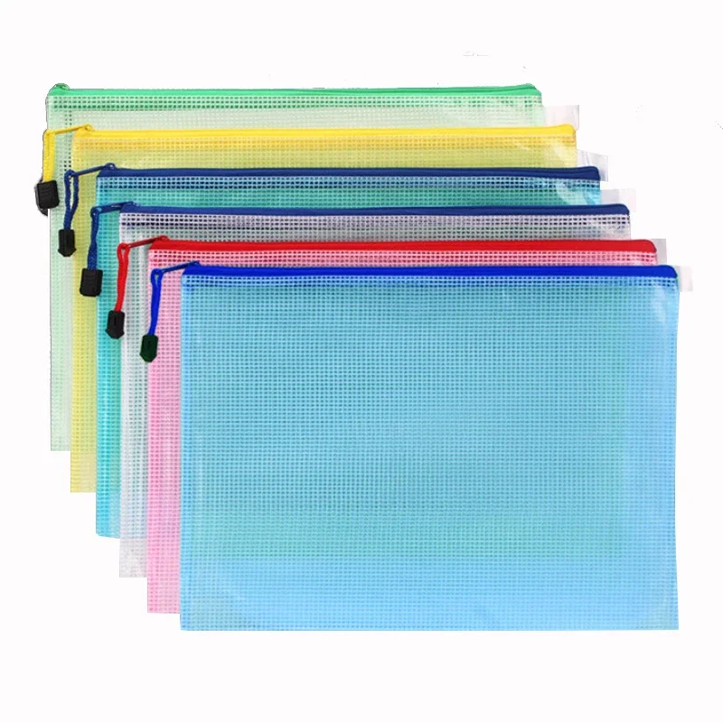 Portfolio Folder Zip - 1PCS Briefpapier Opbergmap Bestand Mesh Rits