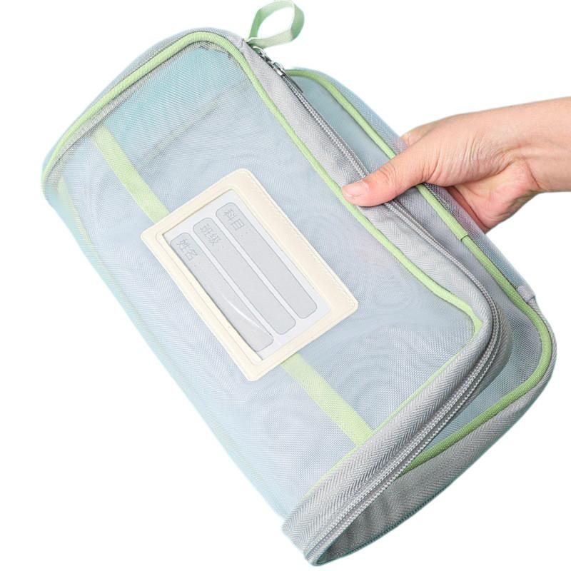 Office Stationery And Supply - A4 Kantoorartikelen Opbergtas Dubbellaagse Mesh Ritszak