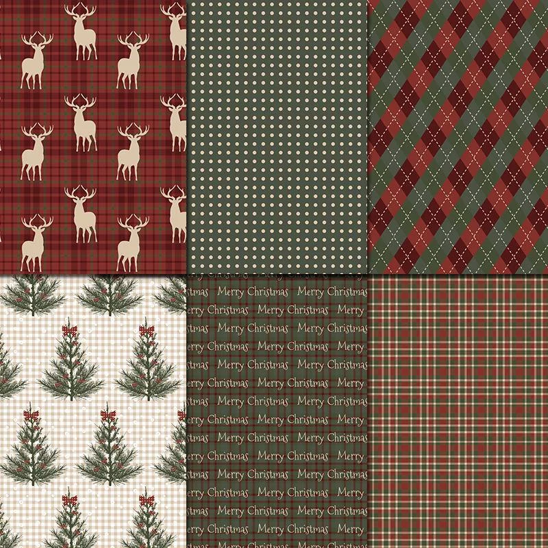 1Set Vintage Vrolijk Kerstfees - Graph Paper Pad recensie en prijs