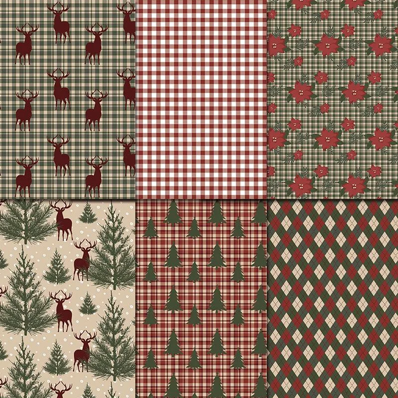 1Set Vintage Vrolijk Kerstfees - Graph Paper Pad recensie en prijs