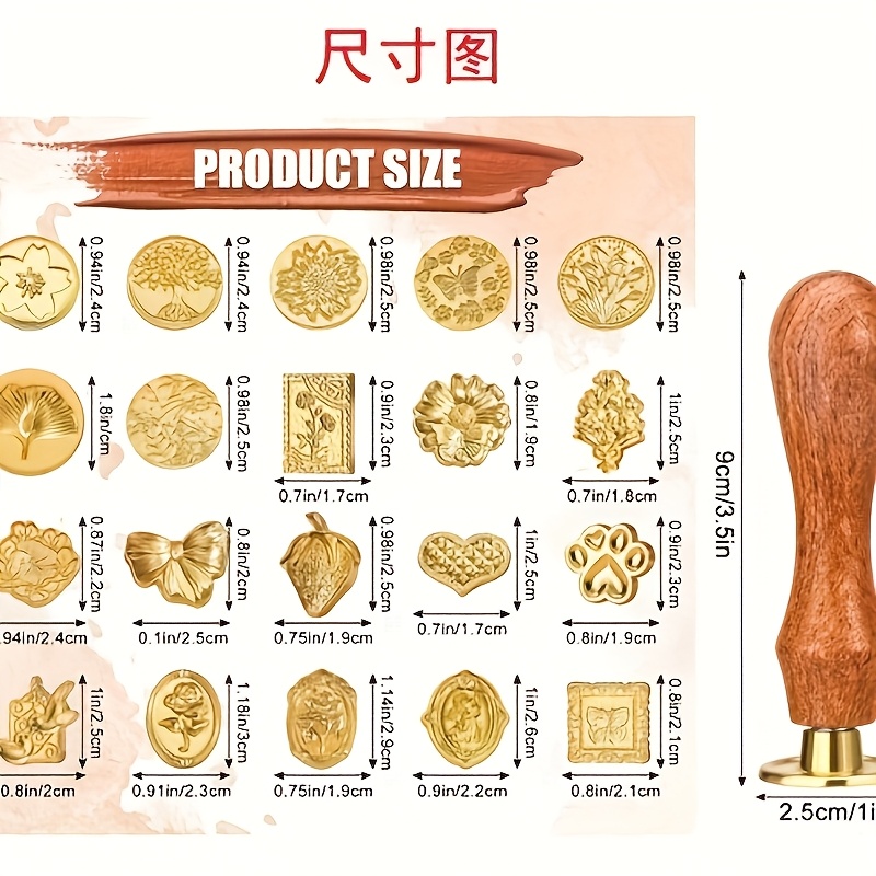 21-delige waszegelset met dive - Wax Seal Stamp Kit recensie en prijs