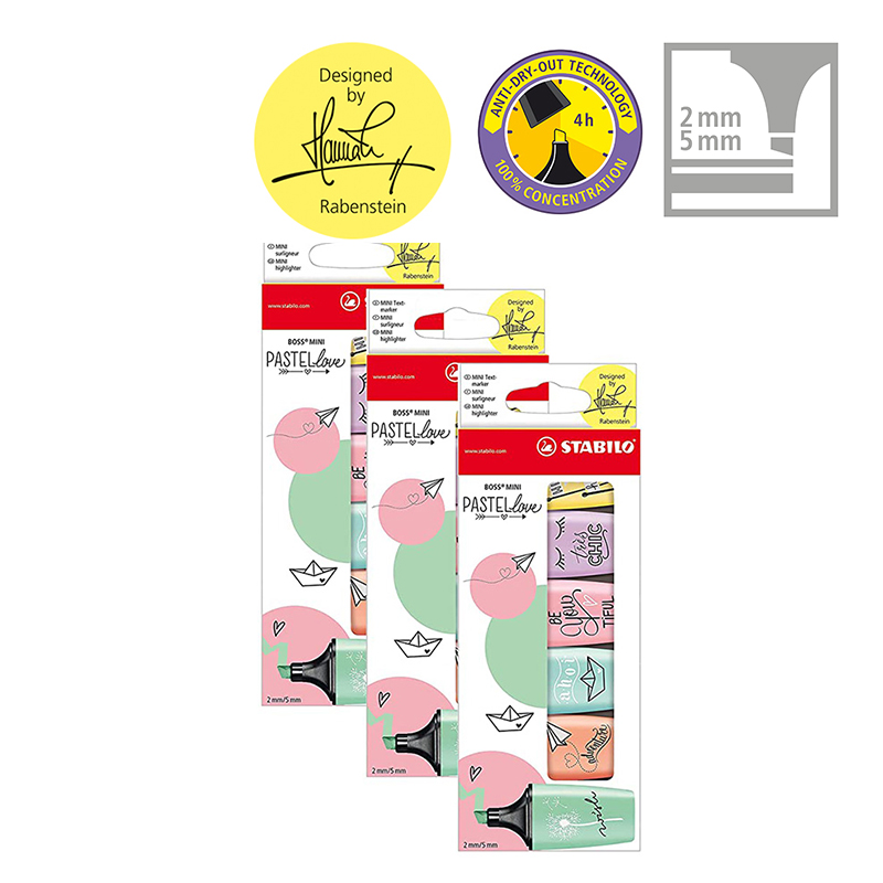STABILO BOSS MINI Pastellove - - Stabilo Marker Boss recensie en prijs