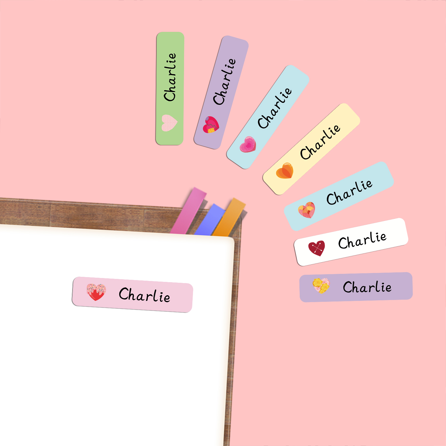 Gepersonaliseerde hartvorm naa - Stationery Supplier recensie en prijs
