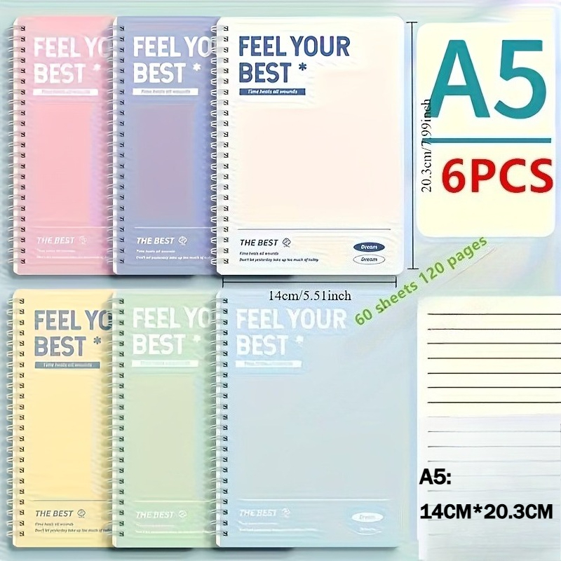 6 stuks spiraalvormig notitieb - Graph Paper Pad recensie en prijs