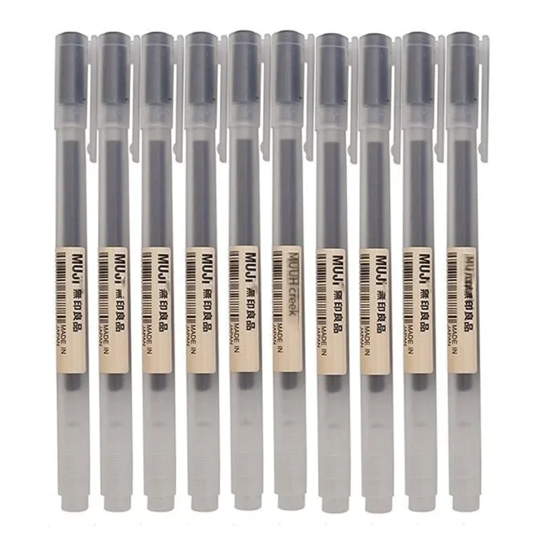6/8 stks/set MUJIs Gel Pen Zwa - Pentel Pen Energel recensie en prijs