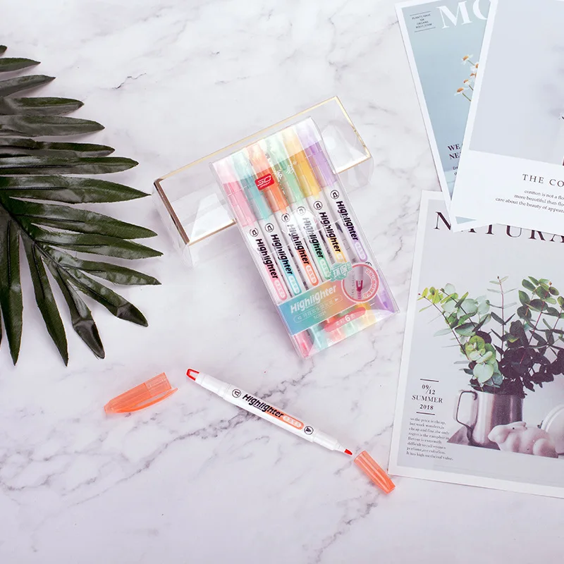 6 kleuren/set Unieke Window Ti - Stabilo Marker Boss recensie en prijs