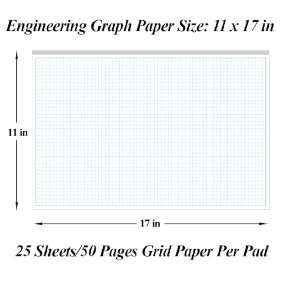 Ingenieursgrafiekpapierblokken - Graph Paper Pad recensie en prijs