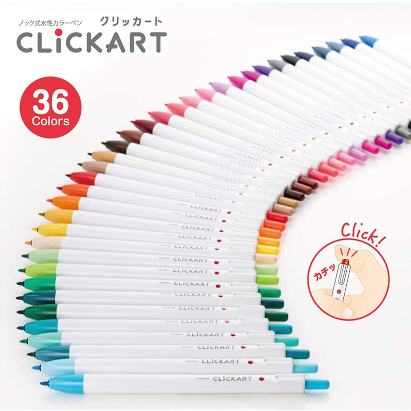 6/12/36/48 Kleuren Zebra Click - Zebra Pen Sarasa recensie en prijs