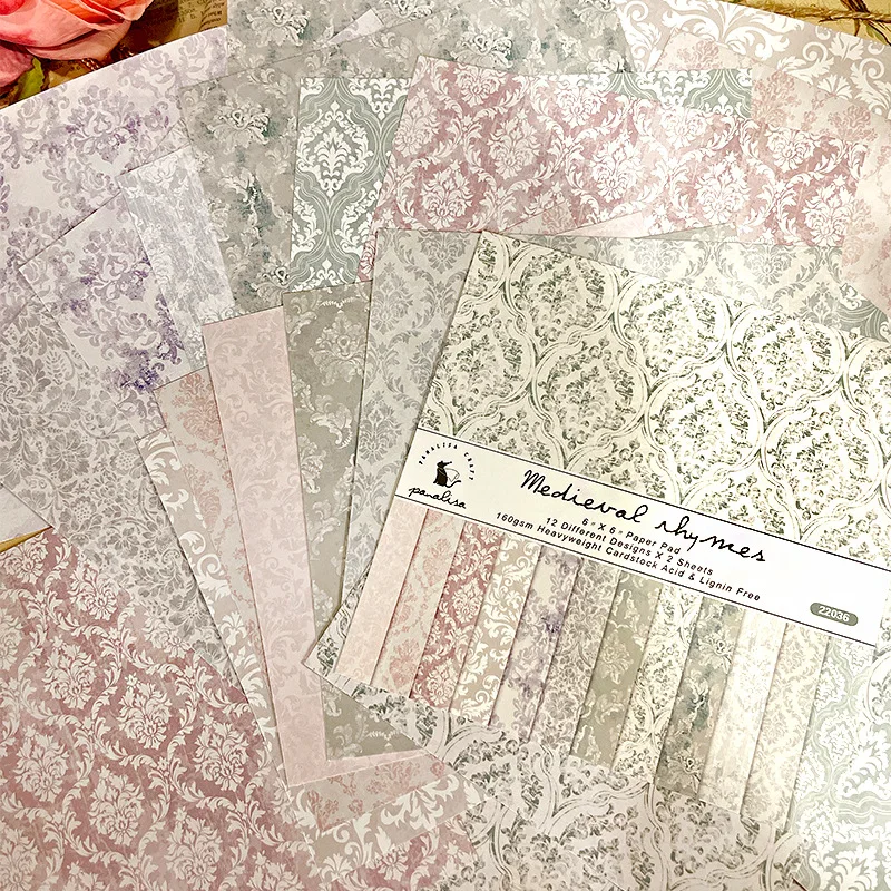 12 Vel Barok Patroon Plakboek  - Graph Paper Pad recensie en prijs