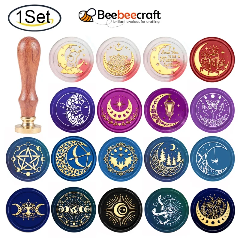 1Pc Maan Fase Wax Seal Stamp A - Wax Seal Stamp Kit recensie en prijs