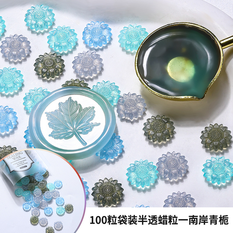 100 stks Doorschijnende Zonneb - Wax Seal Stamp Kit recensie en prijs